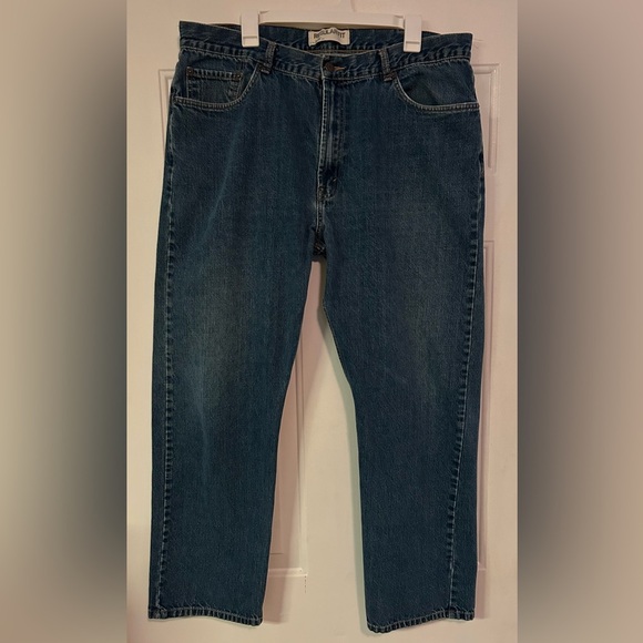 Levi’s 505 Jeans Mens 40x32 Blue Denim 5 Pocket Straight Leg Regular Fit Red Tab - Picture 1 of 10
